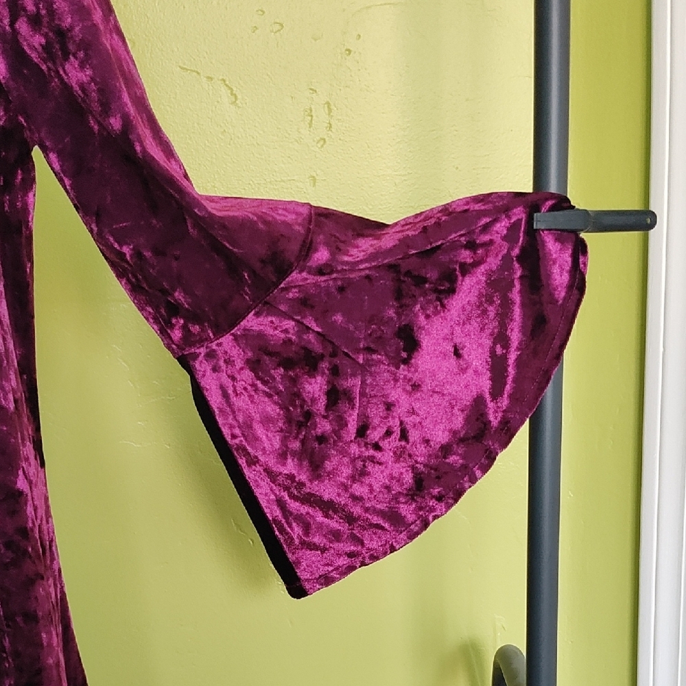 Eliza J Dress In Raspberry Velvet - Picture 4 of 8